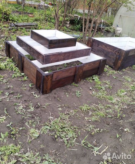 Высокие грядки из дерева