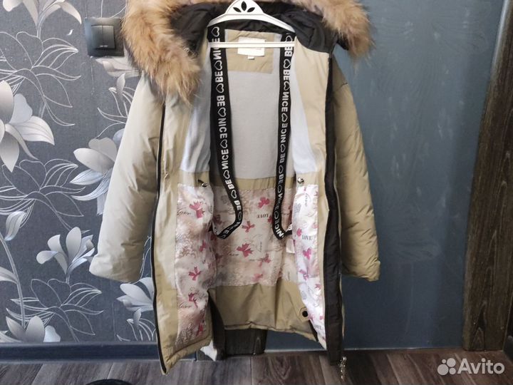 Куртка зимняя на девочку 140