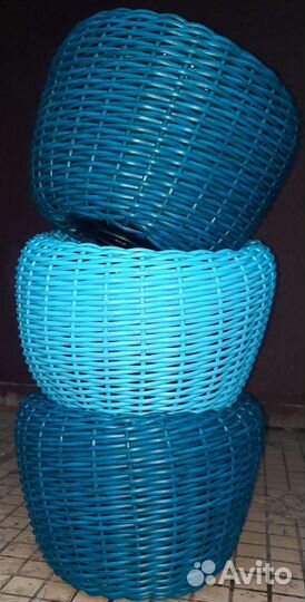 Кашпо из ротанга