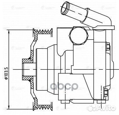 Насос гур ford mondeo 07- 2.0i/2.3i