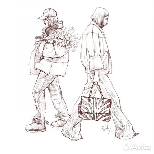 Эскизы одежды/ Fashion-иллюстрация