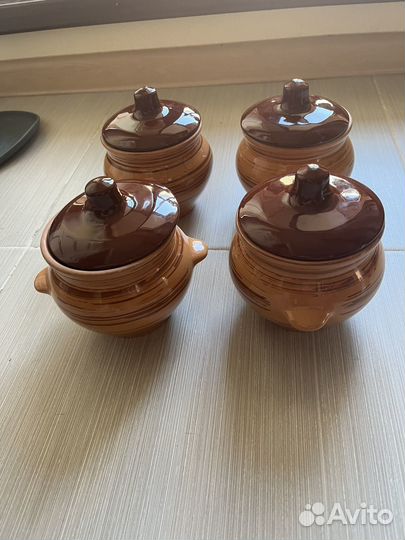 Горшок для запекания 4 шт