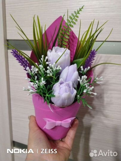 Букет из ароматного мыла ручной работы