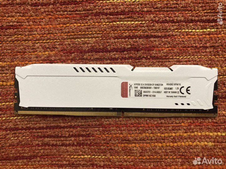Оперативная память Kingston Fury HyperX DDR4 16 гб