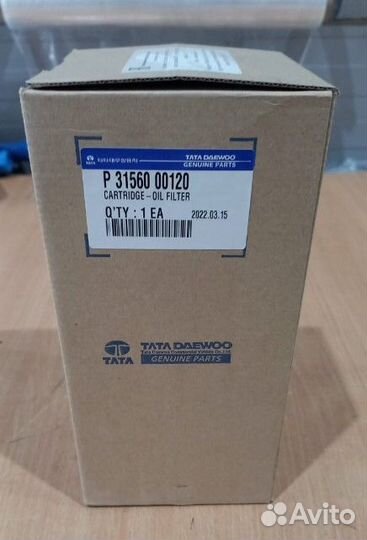 Фильтр daewoo маслянный двс DX12E