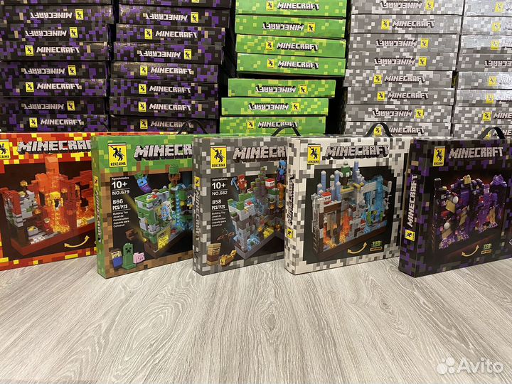 Большой набор lego маинкрафт с LED подсветкой