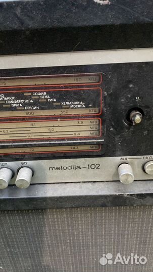 Радиоприемник melodija 102, кассетный магнитофоны