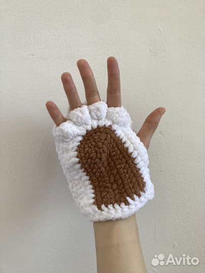 Митенки вязаные