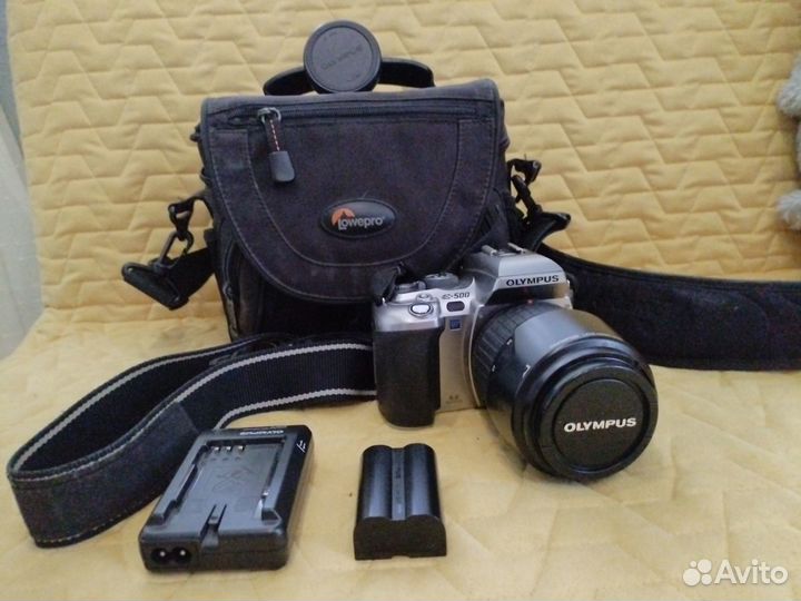 Olympus E-500 с объектив. + св.фильтр,пер-к на м42