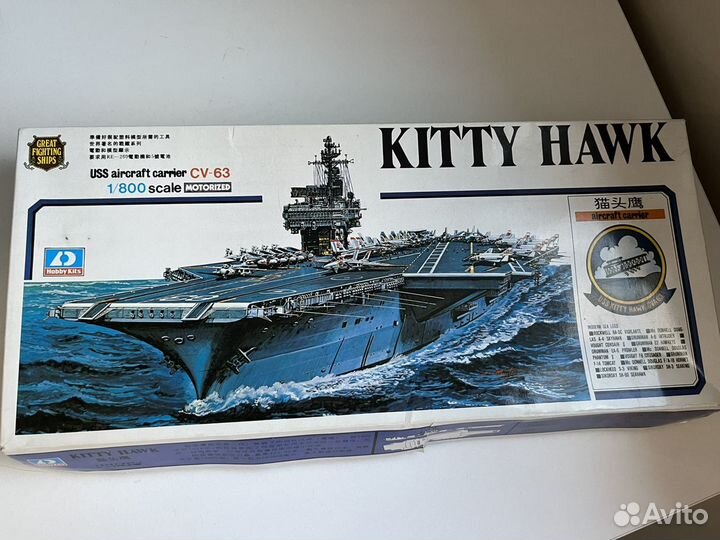 Сборная модель Авианосец Kitty hawk