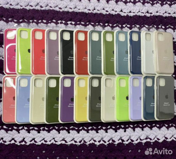 Чехлы силиконовые на iPhone 11