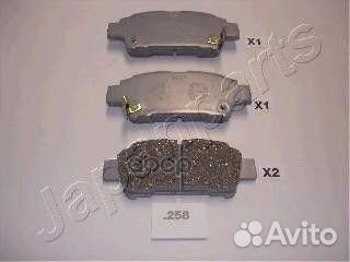 Колодки торм. диск. задн. pp258af Japanparts