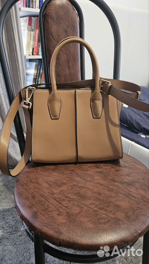 Сумка натуральная кожа коричневая