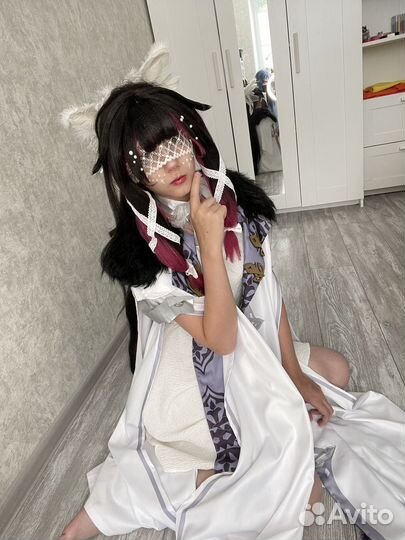 Косплей геншин Коломбина