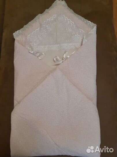 Конверт-одеяло на выписку для девочки