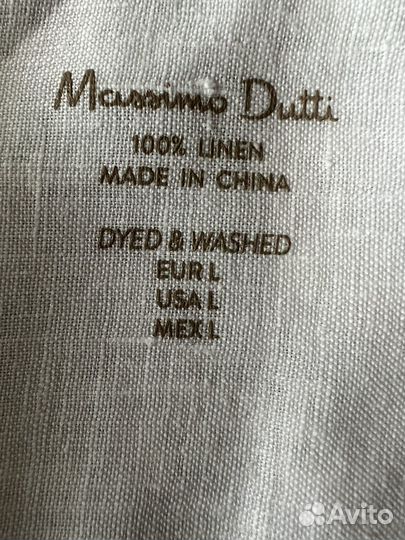 Massimo dutti рубашка лен