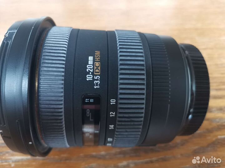 Объектив sigma ex 10-20 1:3.5 DC HSM