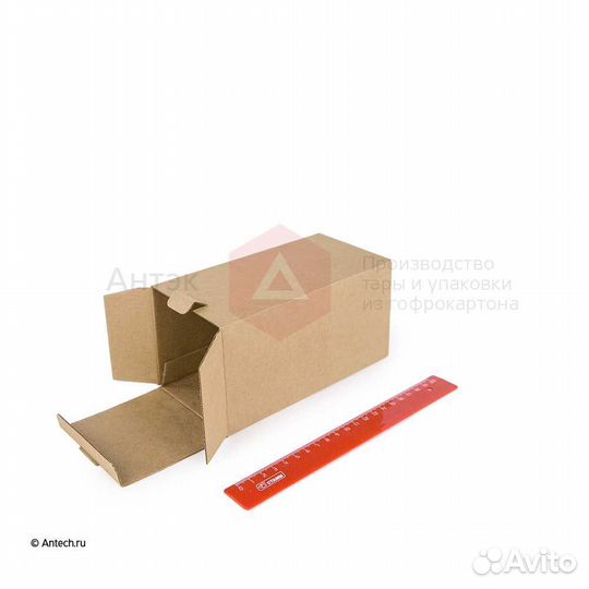 Коробка с крышкой 87*87*175 Т24B бурый