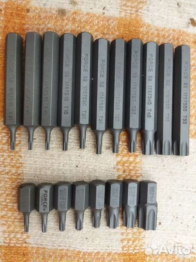 Биты torx hex spline ribe