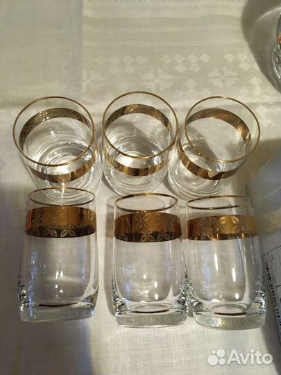 Стопки, хрусталь, богемия, Чехословакия, СССР