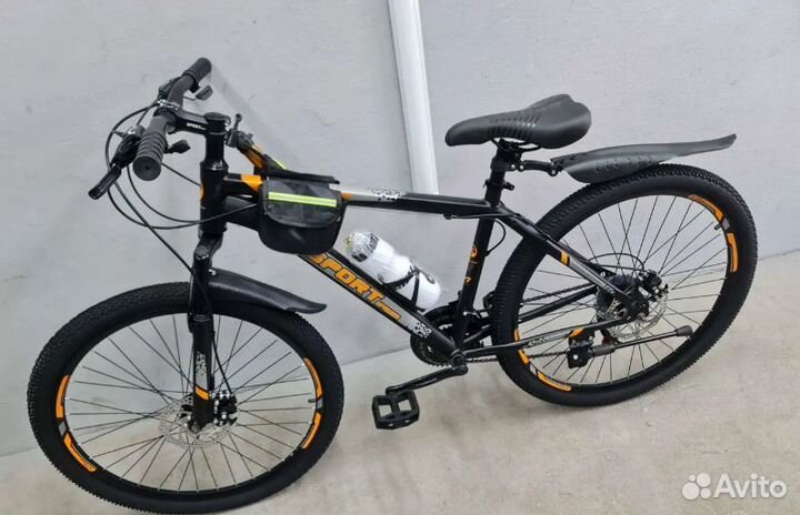 Новый черный скоростной велосипед SportsPawer 26'