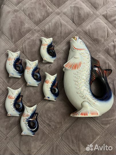 Графин и стопки Рыба