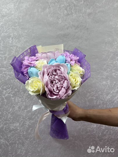 Розы из мыла