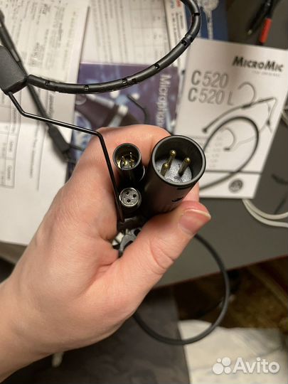 AKG C520L микрофон, + адаптер питания(XLR)
