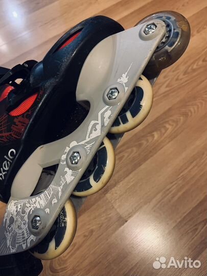 Ролики Oxelo. Светятся. Раздвижные. Размер 30-32