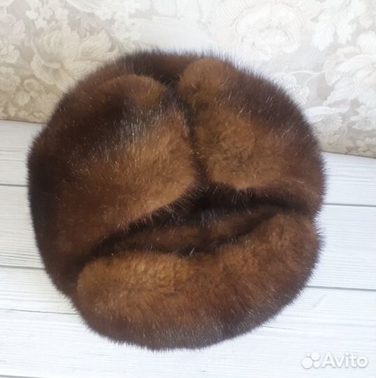 Шапка ушанка норковая полная
