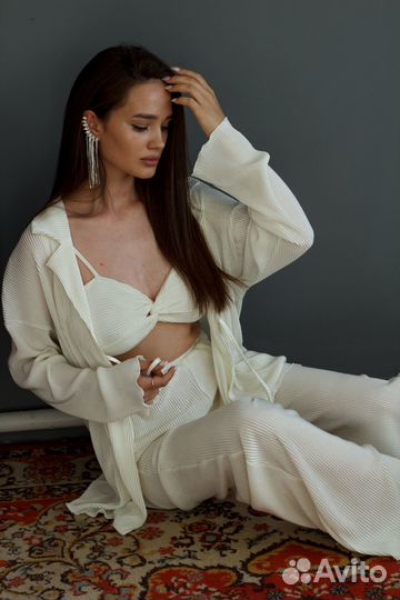 Костюм-тройка летний женский