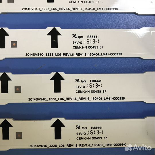 0052 Светодиодная подсветка Samsung D4GE-400DCA-R1