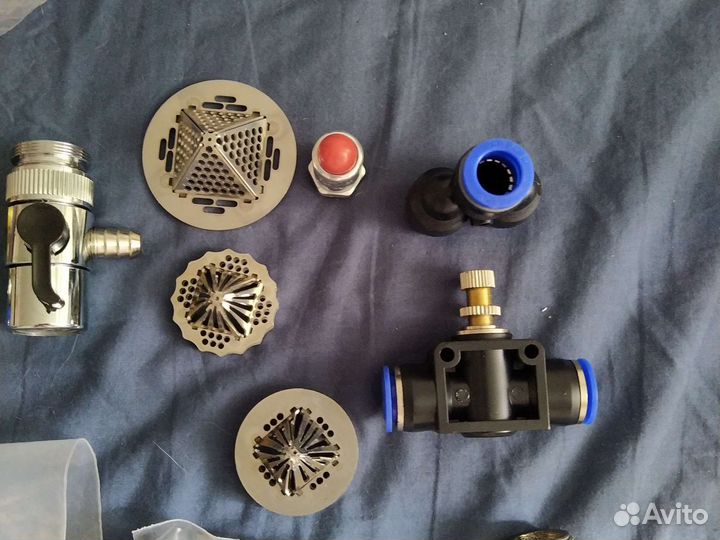 Кран игольчатый, быстросъёмы, дивертор, тройник