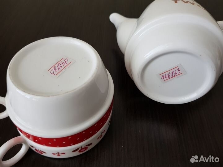 Чайник и 2 чашки Tea for two новый набор