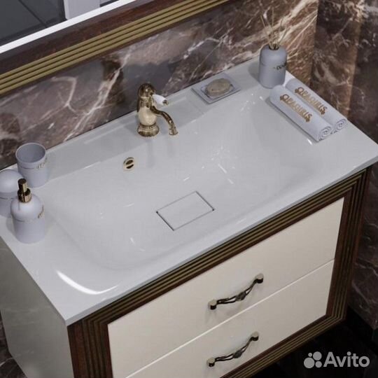 Мебель для ванной Опадирис Карат 80 золото