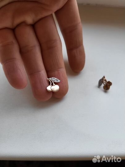 Детские золотые сережки 