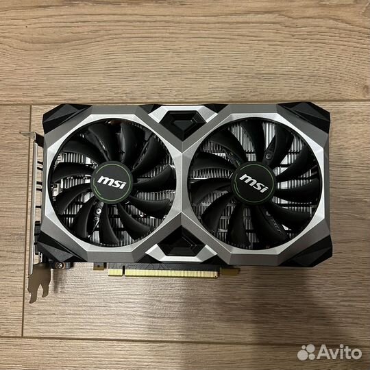 Видеокатра msi GTX 1660 super с 2мя вертушками