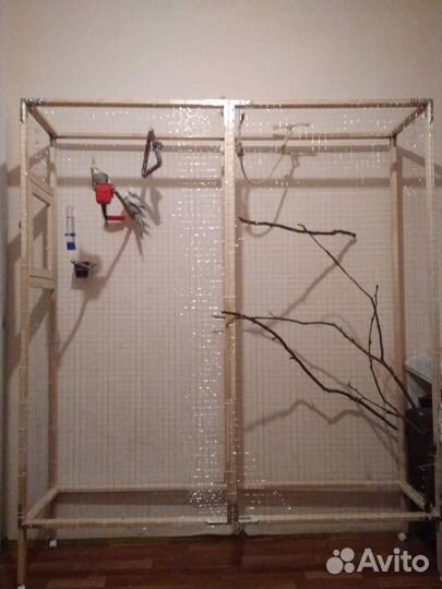 Большая клетка вольер для средних попугаев