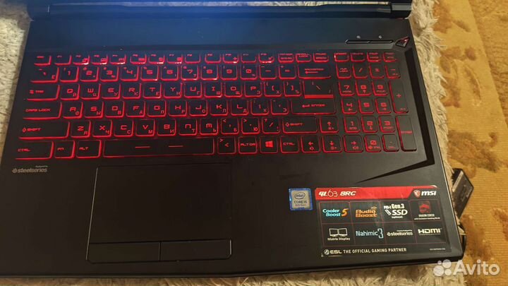 Игровой ноутбук Msi gl63