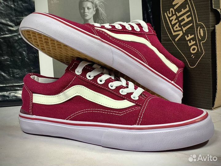 Кеды мужские vans красные