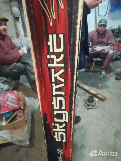 Горные лыжы с ботинками 43р