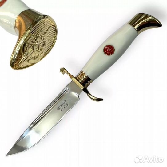 Финка нквд ст95х18, чехол кожа, новый