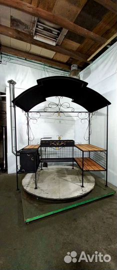 Мангал с печью