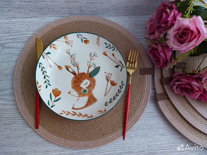 Салфетки из джута сервировочные