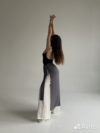 Платье-кимоно шелковое макси в китайском стиле