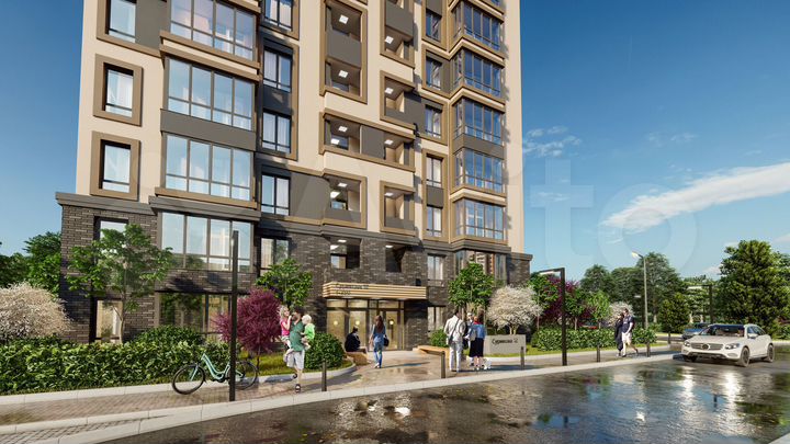 2-к. квартира, 69,8 м², 3/25 эт.