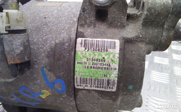 Компрессор кондиционера Volvo XC90 рест. 2010