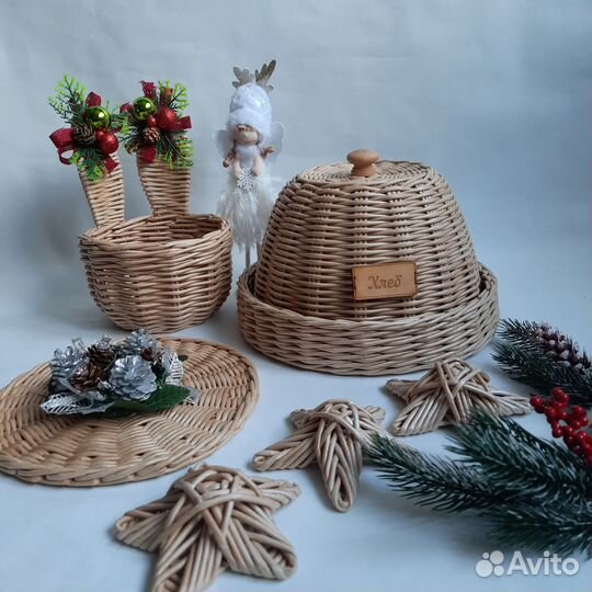 Хлебница плетеная