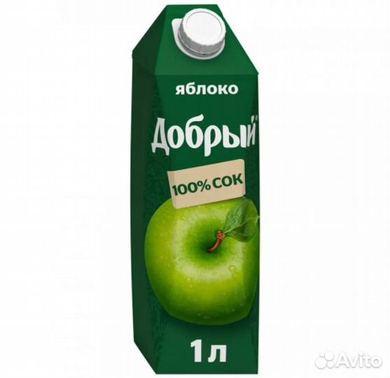 Сок Добрый Яблоко 1л Мултон