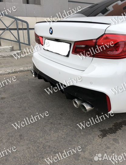 Cпойлер BMW 5 G30 F90 М5 черный глянец